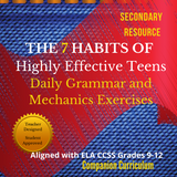 The 7 Habits of Highly Effective Teens Grammar and Mechanics Exercises | PDF Instant Download