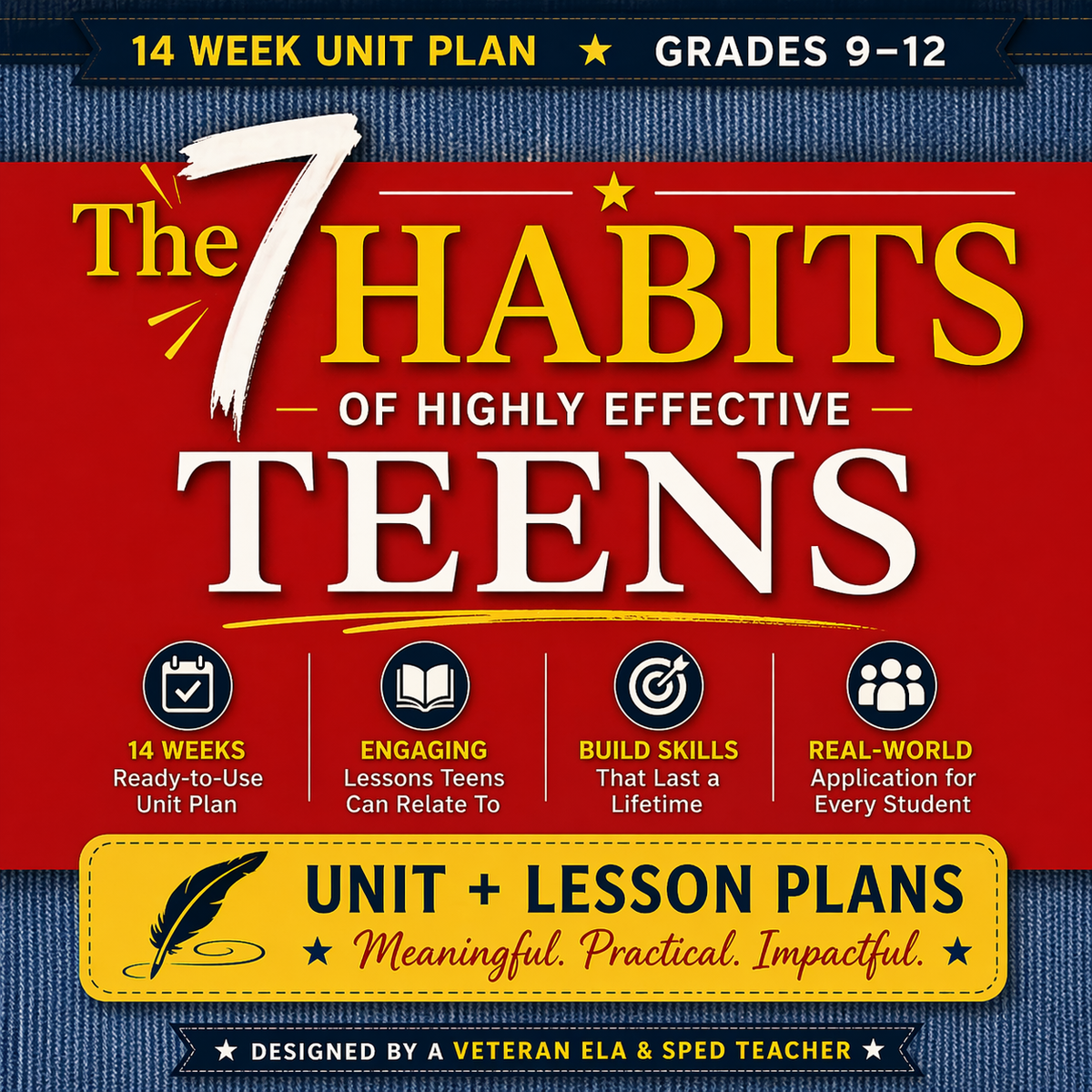 The 7 Habits of Highly Effective Teens Unit Plan & Lesson Plans | PDF ...