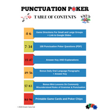 Teach Punctuation in High School With Punctuation Poker: Grades 9-12 : PDF Instant Download