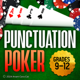 Teach Punctuation in High School With Punctuation Poker: Grades 9-12 : PDF Instant Download