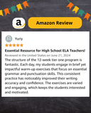 Daily Oral Language (DOL) Grammar Warm-Ups for High School ELA 12 Weeks of No-Prep Bell Ringers to Boost Student Writing and Support Social-Emotional Growth | PDF Download