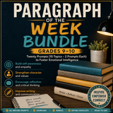 SEL Paragraph Writing Instruction High School ELA Grades 9–10 Social Emotional Instant PDF Download