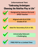 Free Lesson Plan: Embracing Archetypes – Choosing the Role You Play in Life: Grades 9-10