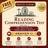 The Five People You Meet in Heaven Test Reading Comprehension Chapter Three | Free Unit Resource