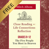 Close Reading & Life Reflection Framework: The Five People You Meet in Heaven | PDF Download