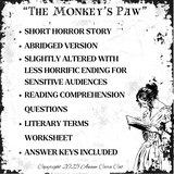 Lesson Plans "The Monkey's Paw" Grades 8-9: Free PDF Download