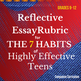 The 7 Habits of Highly Effective Teens Reflective Essay Rubric Free PDF Download