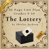 Lesson Plans for "The Lottery" by Shirley Jackson: Five Day Unit Plan: Free PDF Download