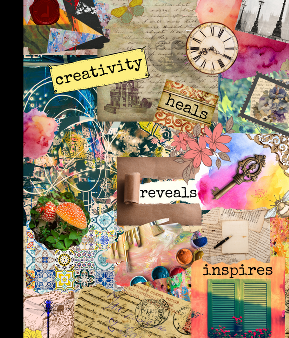 Composition Book Creativity Heals Reveals And Inspires Collage
