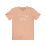 Ahimsa Lotus Unisex Short Sleeve T-Shirt, Yamas, Yogi Gift, Ahimsa Ware, Do NO Harm, Non-Violence