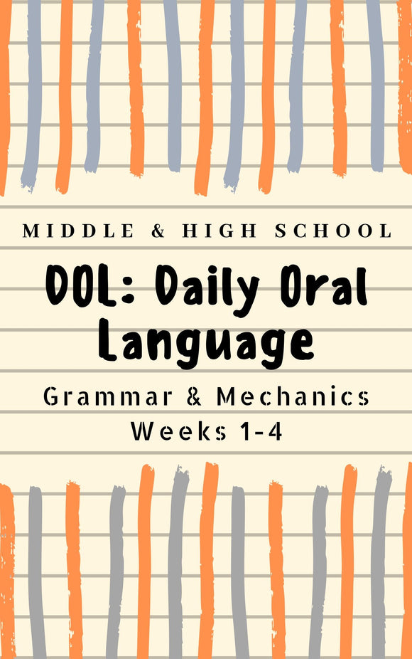 DOL : Grammar and Mechanics Bell-Ringers | Warm-Ups | Secondary | High School
