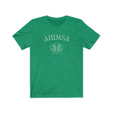 Ahimsa Lotus Unisex Short Sleeve Tshirt, Ahimsa Ware, Do No Harm, Yamas,